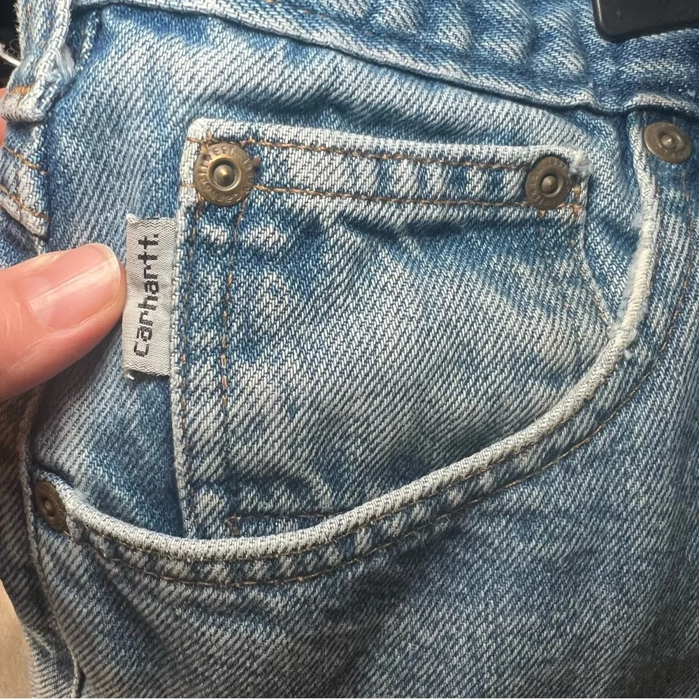 Vintage Carhartt Traditional Fit Jeans Men’s Blue Denim 44 x 32 B18 DST Workwear